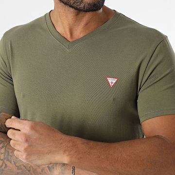 Guess - Camiseta cuello pico M2YI32-J1314 Verde caqui