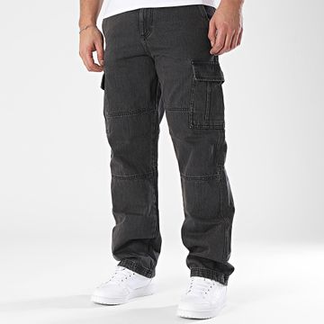 Jack And Jones - Eddie Wade Loose Fit Cargo Jean Pants Negro