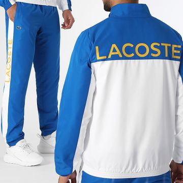 Lacoste - Chándal Azul Real Blanco Logo Cocodrilo