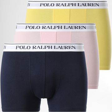 Polo Ralph Lauren - Set De 3 Boxers Amarillo Rosa Marino
