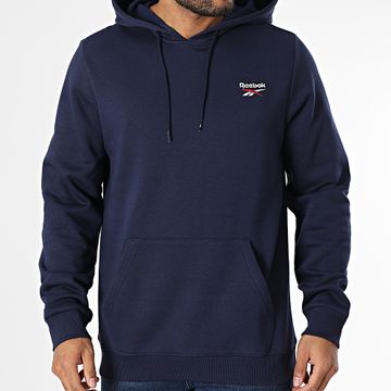 Reebok - Sudadera con capucha Identity Small Logo Fleece 100202877 Azul marino