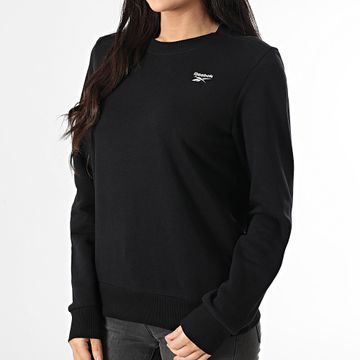Reebok - Sudadera de cuello redondo para mujer 100012552 Negro