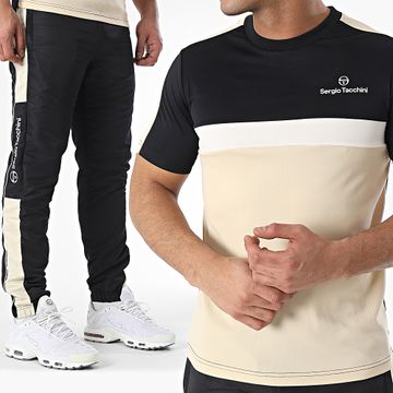Sergio Tacchini - Prannie Alata Chándal 41051 40814 Negro Beige Blanco