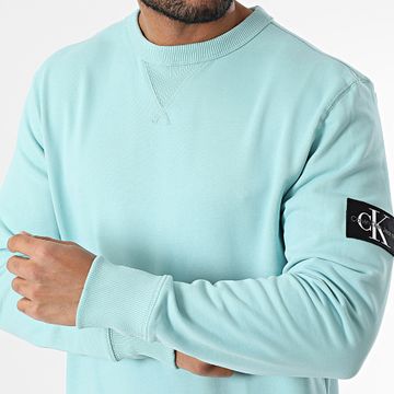 Calvin Klein - Sudadera con cuello redondo 3426 Turquesa