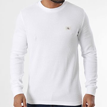 Calvin Klein - Crewneck Waffle Sweat 7117 Blanco