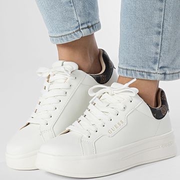 Guess - Sneakers Mujer FLPWINFAL12 Blanco Marrón
