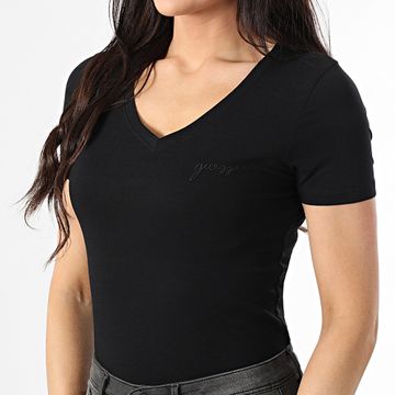 Guess - Camiseta cuello pico mujer O5GI02-KBBU1 Negro