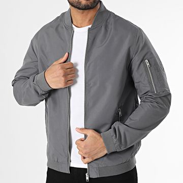 Jack And Jones - Bomber Rush Gris Carbón