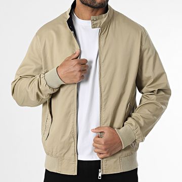 Kymaxx - Chaqueta beige con cremallera