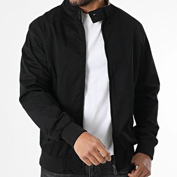 Kymaxx - Chaqueta negra con cremallera