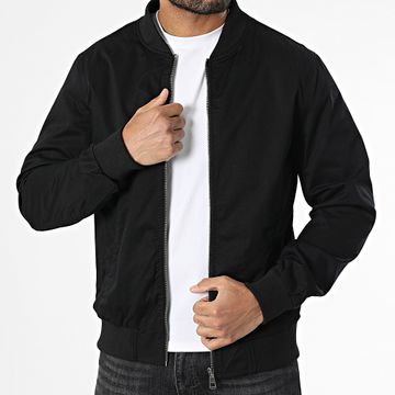 Kymaxx - Chaqueta negra con cremallera