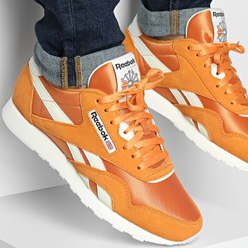 Reebok - Zapatillas clásicas de nailon 100221159 Naranja Beige