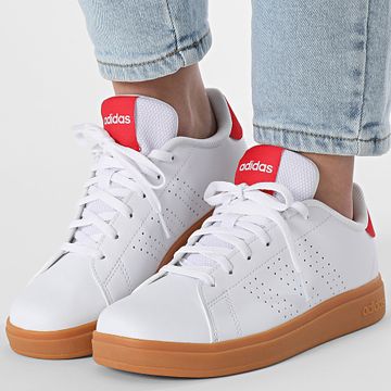 Adidas Performance - Zapatillas Mujer Advantage Base 2.0 J JH9869 Cloud White Pure Ruby Gum