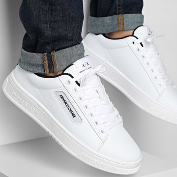 Armani Exchange - Baskets XUX203-XV805 Blanco óptico Negro
