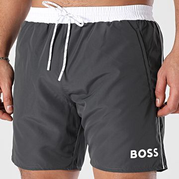 BOSS - Shorts de baño Starfish 50515191 Gris antracita