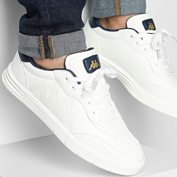 Kappa - Basket Authentic Phoenyx 1 381X6HW Blanco Azul Oscuro Amarillo Oro Rico
