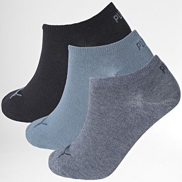 Puma - Lote de 3 pares de calcetines 701231277 Bleu Chiné Bleu Marine