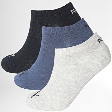 Puma - 3 Pares De Calcetines 701231277 Azul Gris Moteado Azul Marino
