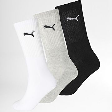 Puma - Juego De 3 Pares De Calcetines 7312 Blanco Gris Heather Negro