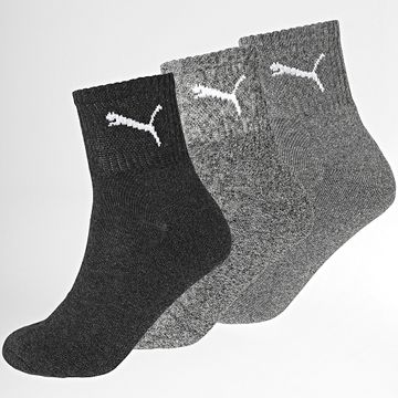 Puma - Lote de 3 pares de calcetines 231011001 Gris carbón Gris brezo