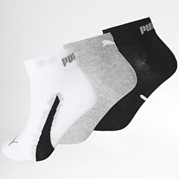 Puma - Lote de 3 pares de calcetines 701228830 Blanco Gris Brezo Negro