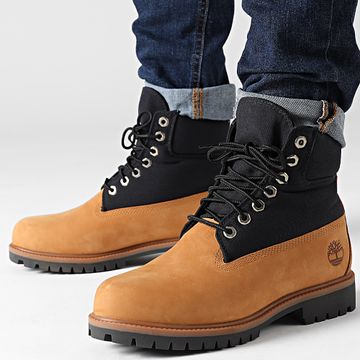 Timberland - Botas Timberland Heritage 6 En Encaje Impermeable A6EAS Trigo Nobuck Negro
