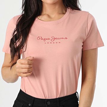 Pepe Jeans - Eggo Camiseta Mujer PL506012 Rosa