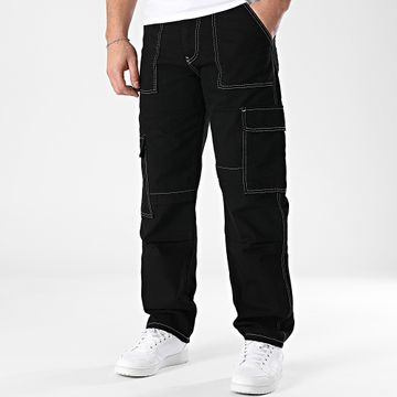 2Y Premium - Pantalón cargo vaquero negro