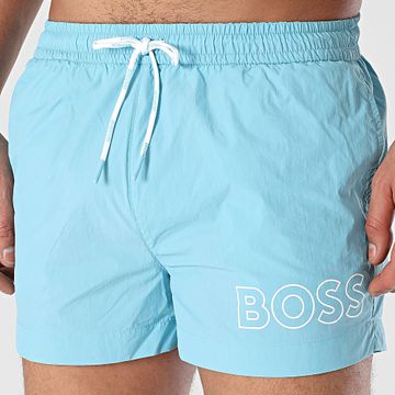 BOSS - Shorts de baño Mooneye 50469280 Azul claro