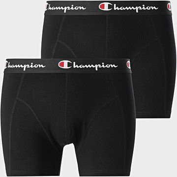Champion - Juego de 2 calzoncillos bóxer negros U20001