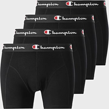 Champion - Juego de 4 calzoncillos negros U20002