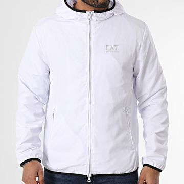EA7 Emporio Armani - Chaqueta con capucha y cremallera 8NPB22-PNGRZ Blanco
