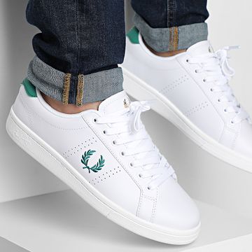 Fred Perry - Zapatillas B721 Piel B6312 Blanco