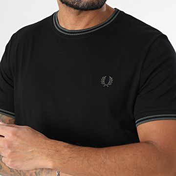 Fred Perry - Camiseta Twin Tipped M1588 Negro