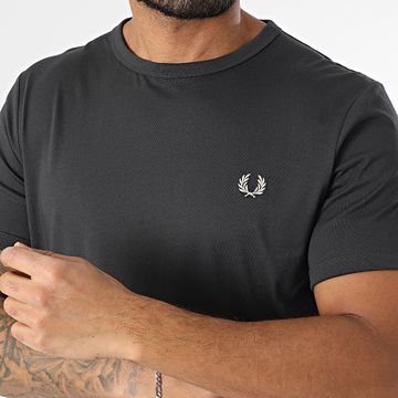 Fred Perry - M3519 Camiseta Ringer Gris Antracita