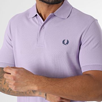 Fred Perry - Polo Liso Manga Corta Fred Perry M6000 Morado Claro