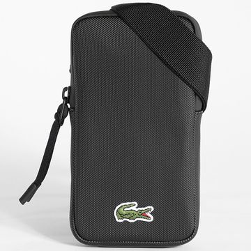 Lacoste - Bolsa LCST Logo Cocodrilo Bordado Negro