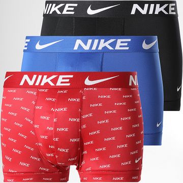 Nike - Dri-Fit Essential Micro Boxer Juego de 3 PKE1156 Rojo Azul Real Negro