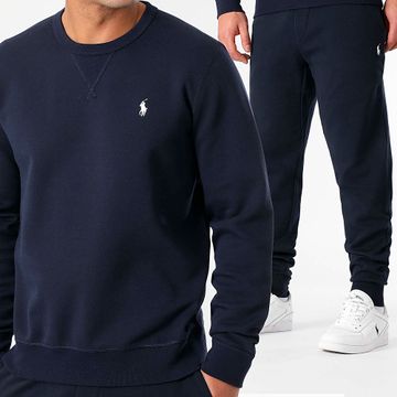 Polo Ralph Lauren - Conjunto de sudadera de cuello redondo y pantalón de chándal Original Player Azul Marino