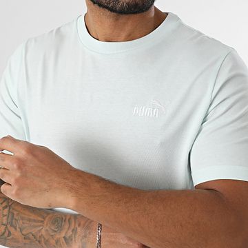 Puma - Essential Camiseta N1 Logo Pequeña 682535 Azul Claro