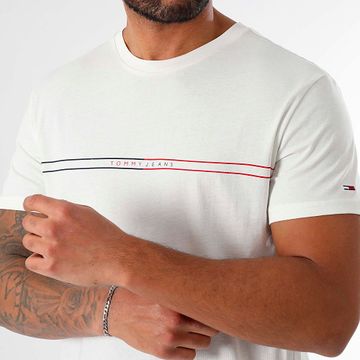 Tommy Jeans - Slim Entry Graphic Tee Shirt 0779 Blanco
