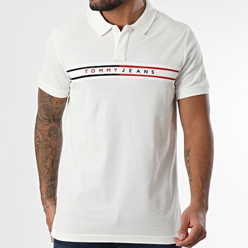 Tommy Jeans - Polo Slim Chest Flag 0916 Beige claro