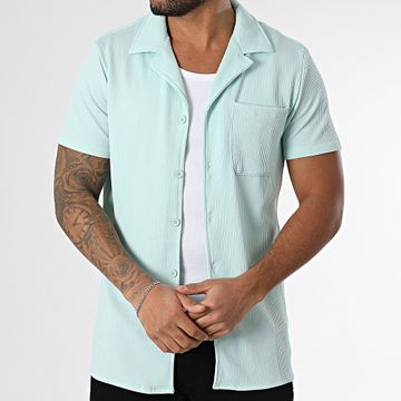 Zayne Paris  - Camisa turquesa de manga corta