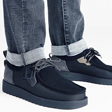 Clarks - Zapatillas Wallabee FTR2 Lo Black Combi
