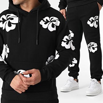 Classic Series - Chándal floral negro