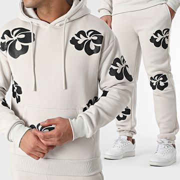 Classic Series - Chándal Floral Gris Claro