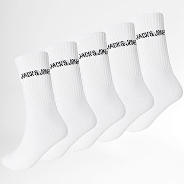 Jack And Jones - 5 Pares Calcetines Regen Blancos