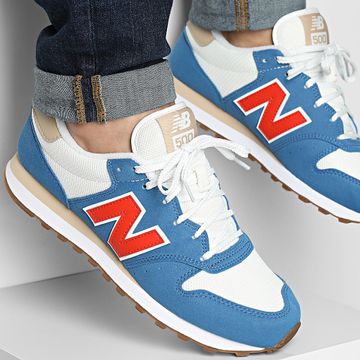 New Balance - Baskets 500 GM500TPN Blanco Azul Real