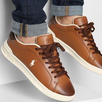 Polo Ralph Lauren - Zapatillas Heritage Court II Tan Ecru
