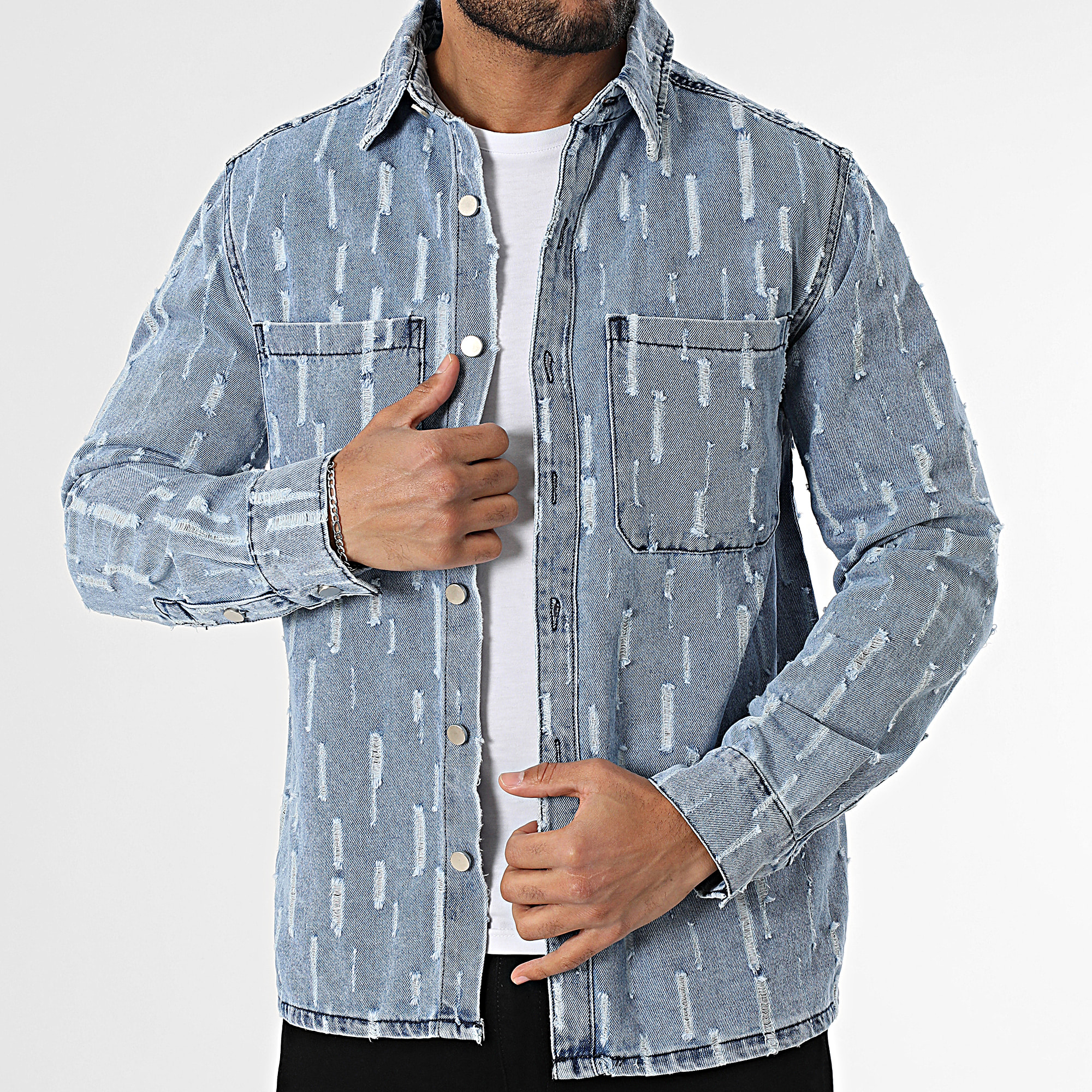 Uniplay - Sobrecamisa vaquera azul
